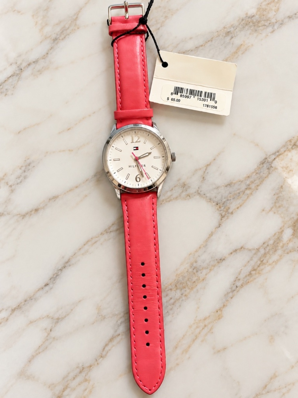 Tommy Hilfiger Womenβs Watch β Pink Leather Strap β Brand New With Tags